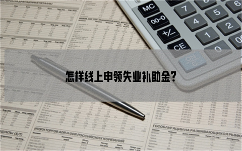 怎样线上申领失业补助金？