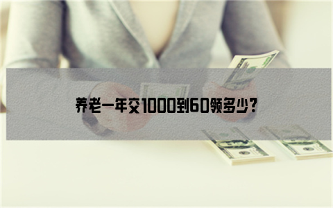 养老一年交1000到60领多少?