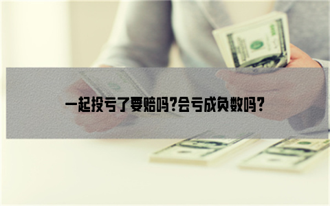 一起投亏了要赔吗？会亏成负数吗？