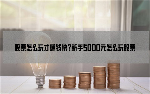 股票怎么玩才赚钱快？新手5000元怎么玩股票？