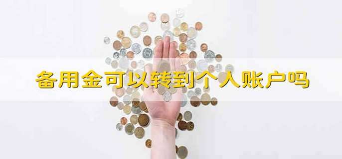 备用金可以转到个人账户吗