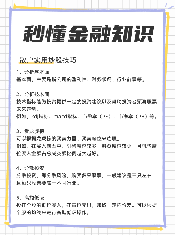 小股民怎样炒股才能赚钱，散户实用炒股技巧！