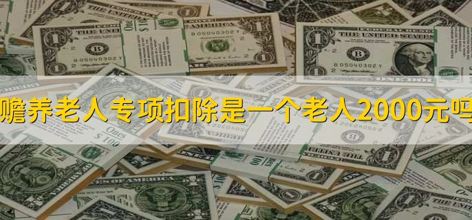 赡养老人专项扣除是一个老人2000元吗，不是