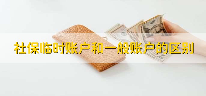 社保临时账户和一般账户的区别，有以下三点