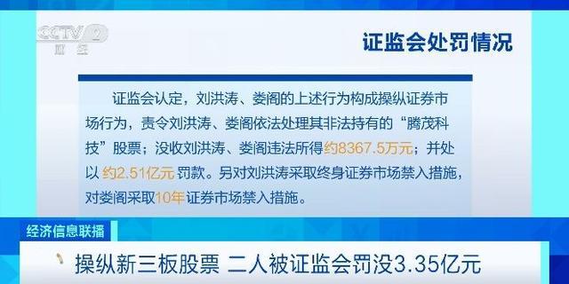 证监会出手！这两人，被罚超3亿元